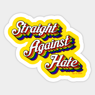 Straight Against Hate Sticker